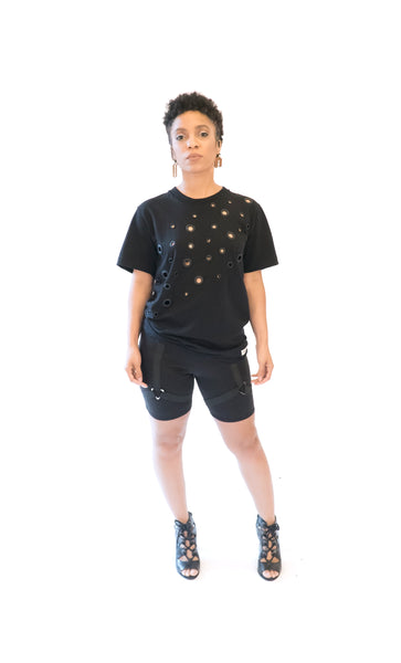 Black Grommet Tshirt