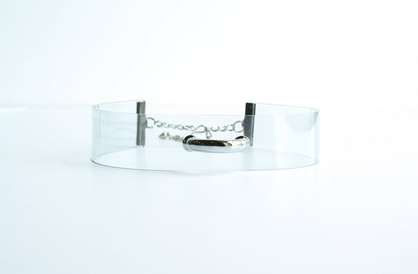 Clear Vinyl Choker Necklace