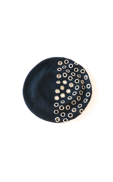 Black Stunna Grommet Beret