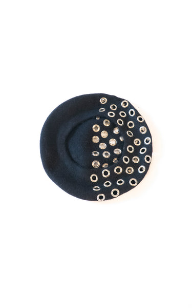 Black Stunna Grommet Beret