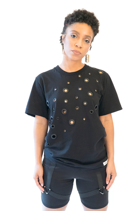 Black Grommet Tshirt