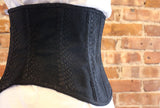 Black Jacquard Snakeskin Corset
