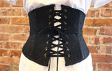 Black Jacquard Snakeskin Corset