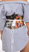 Graffiti Print Corset