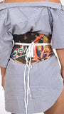 Graffiti Print Corset