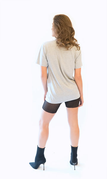 Grey Heather Grommet Tshirt