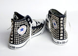 Custom men's studded converse