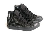 Custom men's studded converse