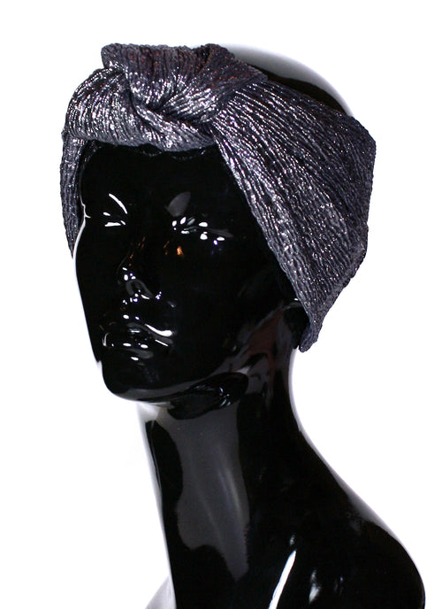 metallic knot turban