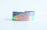 Leather Hologram Choker Necklace