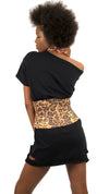 Leopard print corset