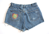 Marijuana Patch High Waisted Vintage Shorts Back