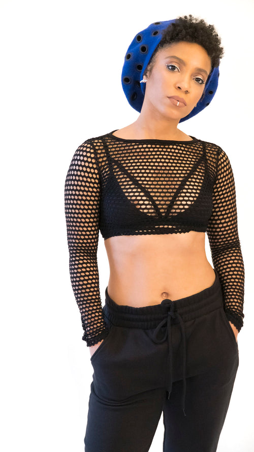 SuperNova Blue Grommet Beret