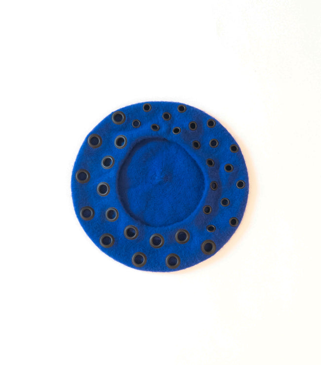 SuperNova Blue Grommet Beret
