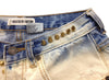 bleached gold studded and spiked high waisted shorts
